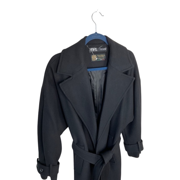 ZARA Wool Wrap Coat - Picture 4 of 16